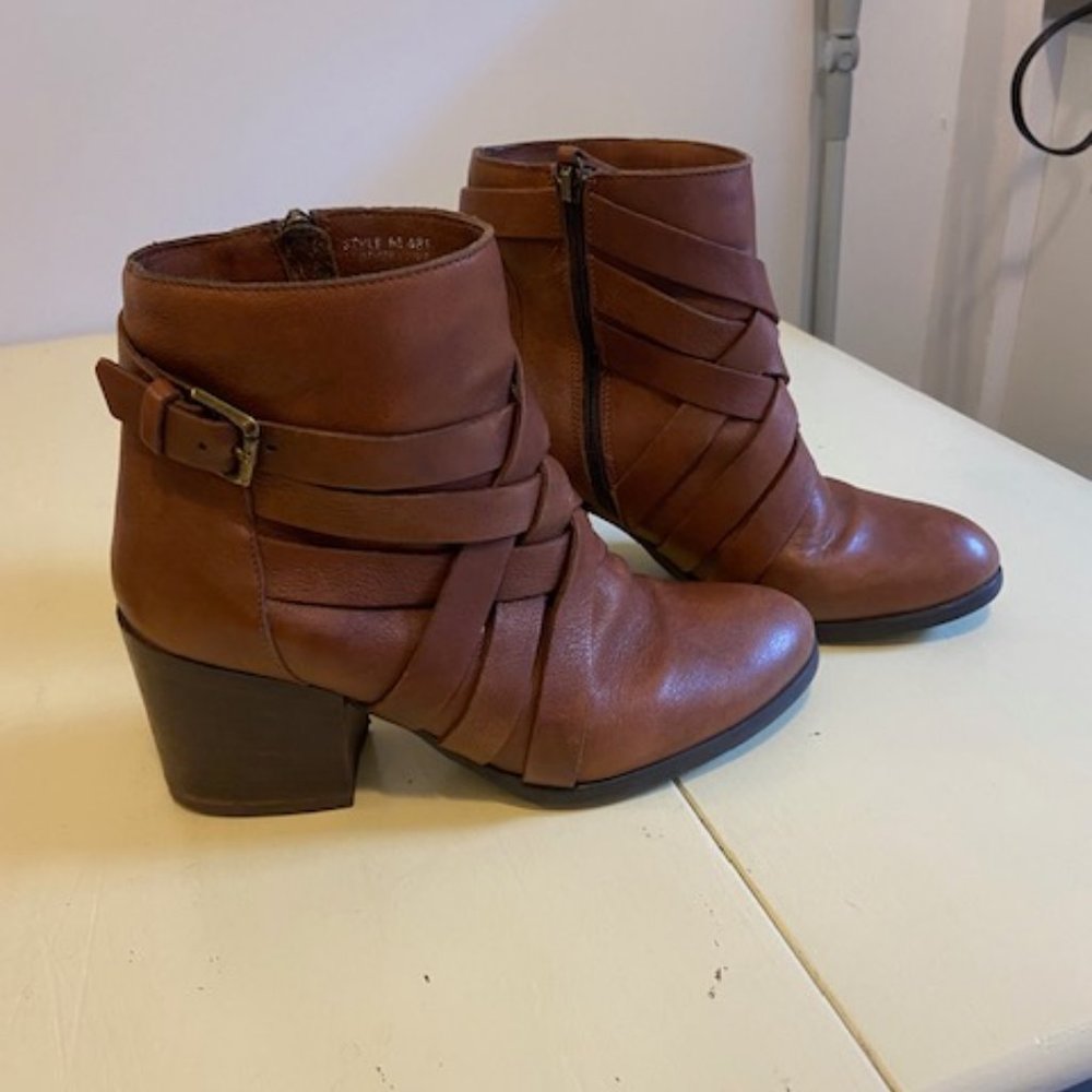 Brown Leather Women's Boots